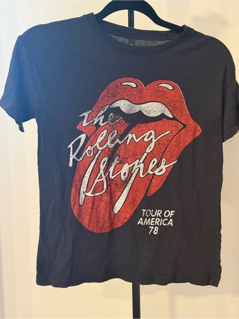 the Rolling Stones black Women’s Tee